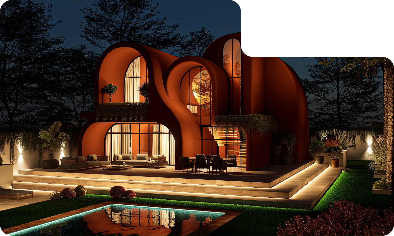 Sculptural Luxury Villa